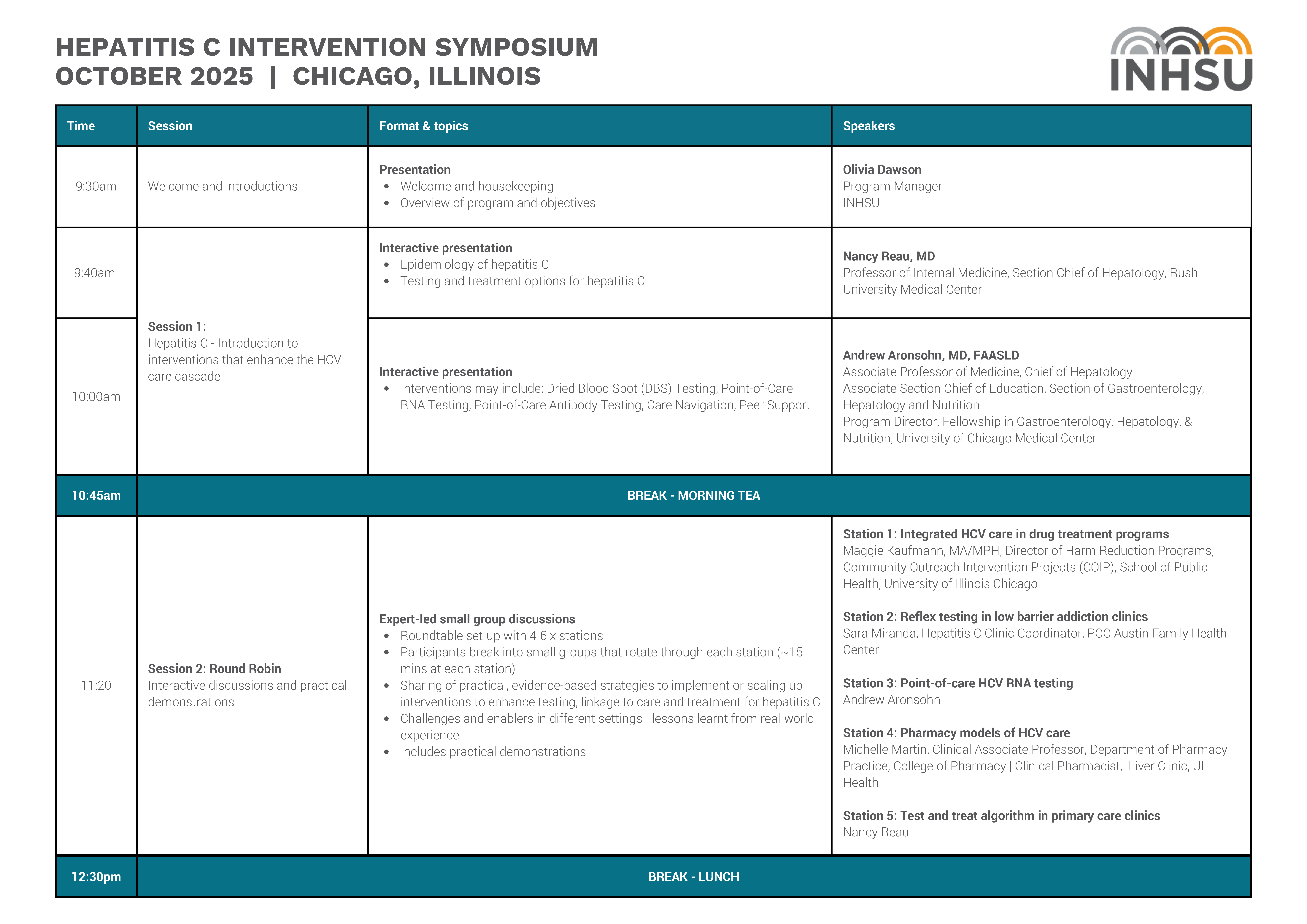 Chicago Agenda page 1 Chicago Agenda page 1