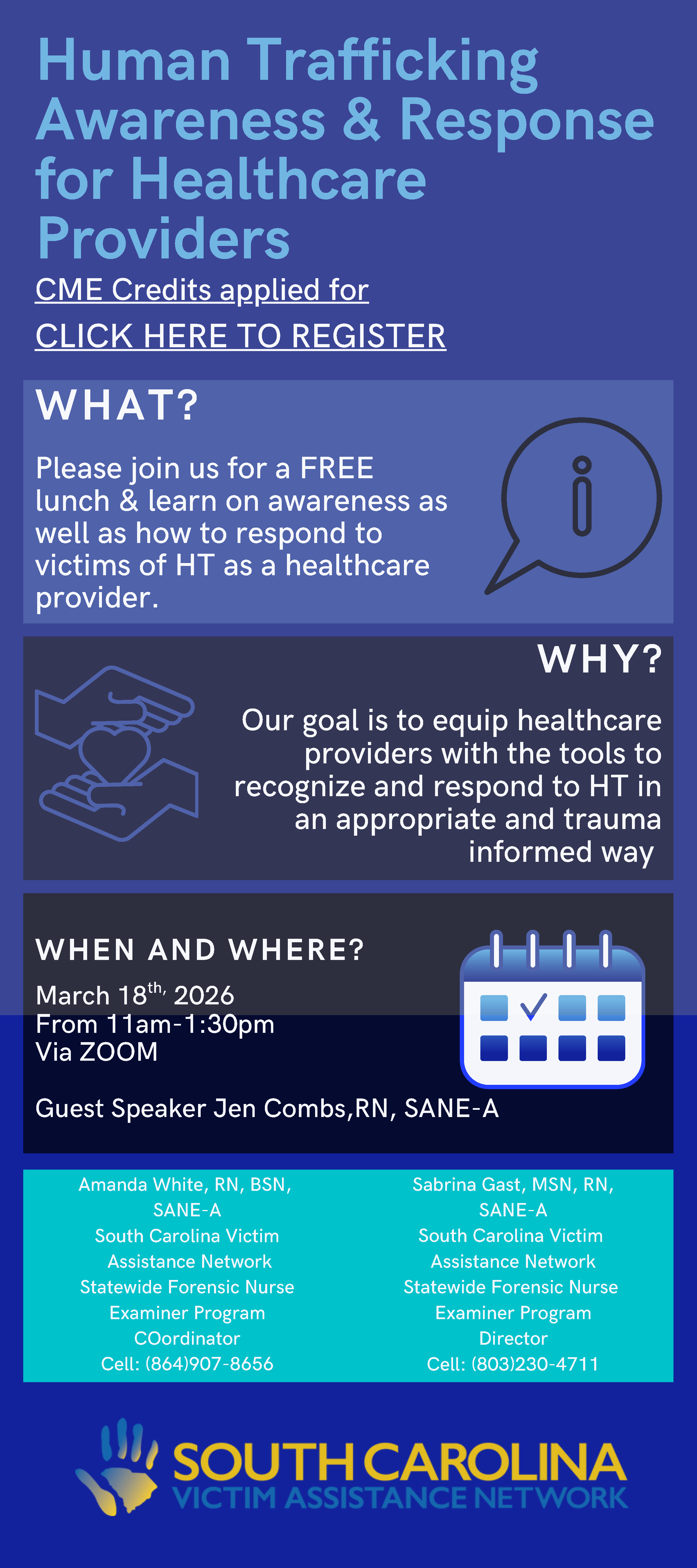 Image of flyer for Human Trafficking event Image of flyer for Human Trafficking event